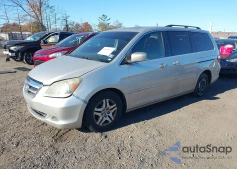 2005 Honda Odyssey Ex-L z USA, uszkodzony, nr VIN 5FNRL38755B021484